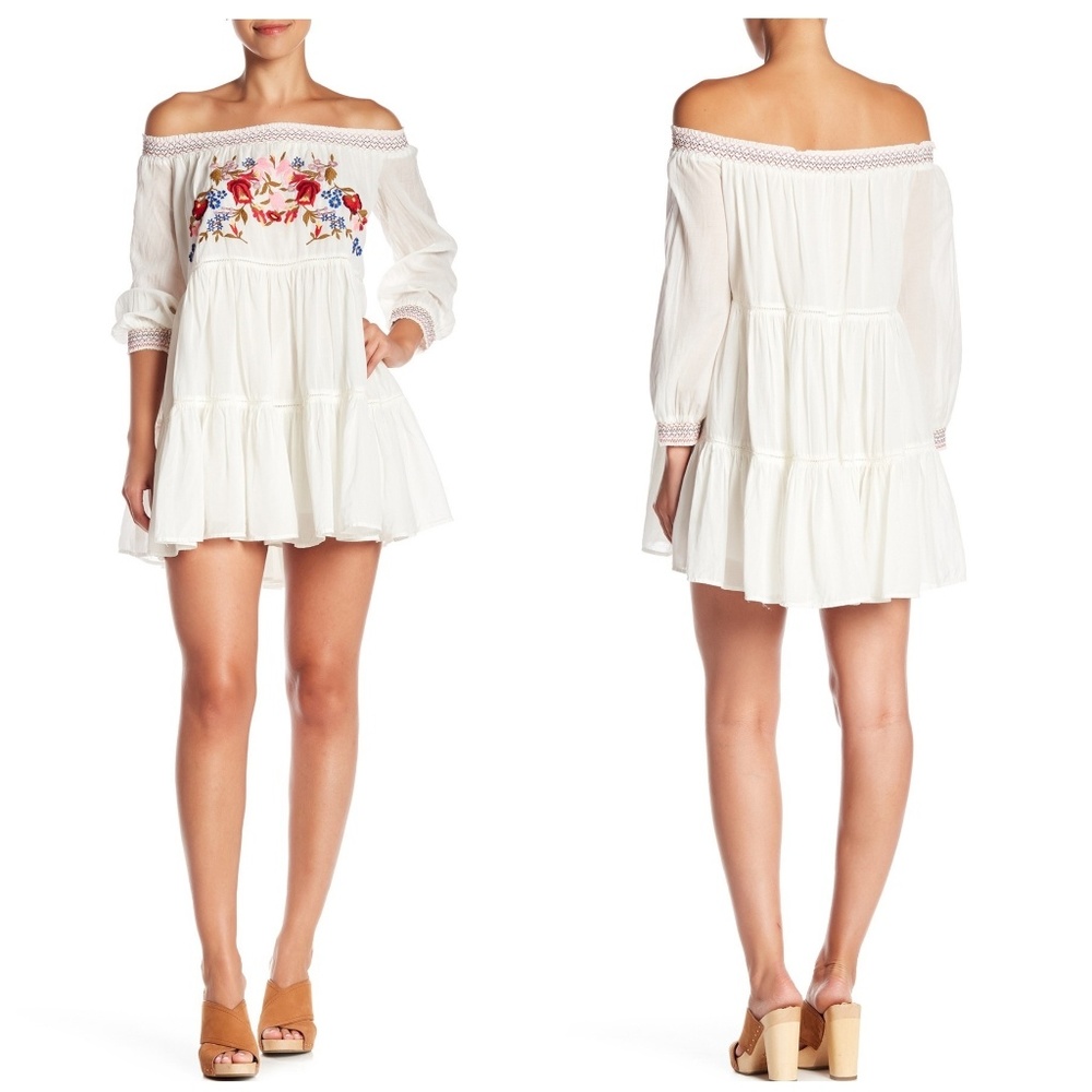 Free People | Sunbeams Embroidered Mini Dress - Picture 2 of 7